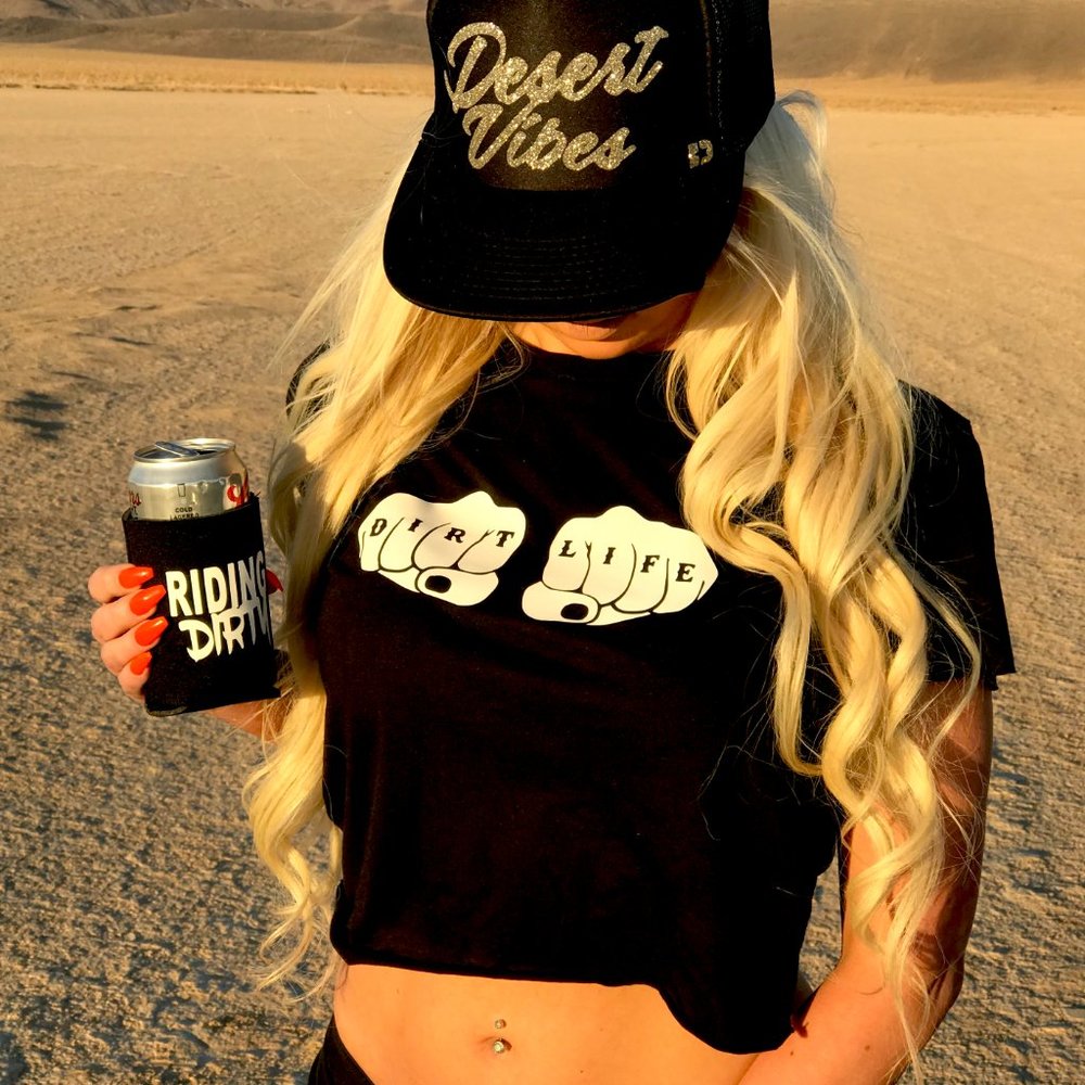 DIRTY REBEL CROP "DIRT LIFE" TOP SIZE SM
